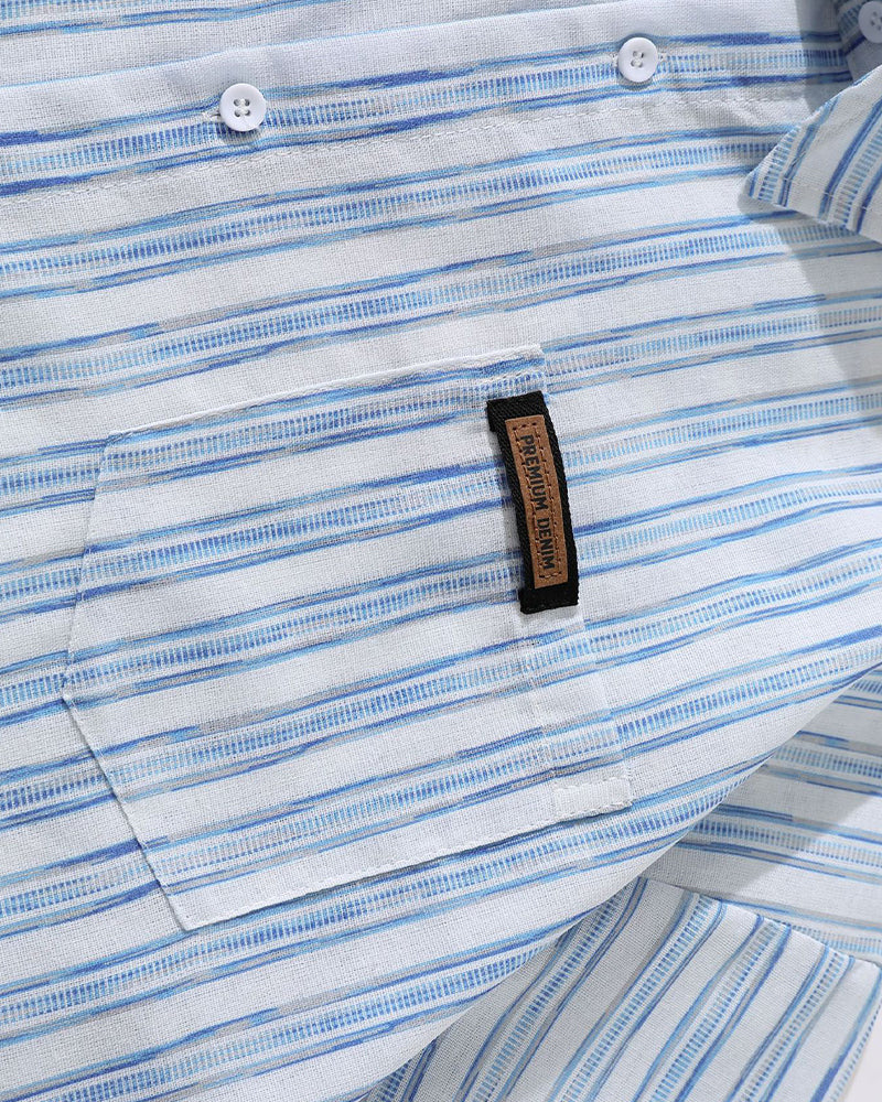 Striped loose casual shirt