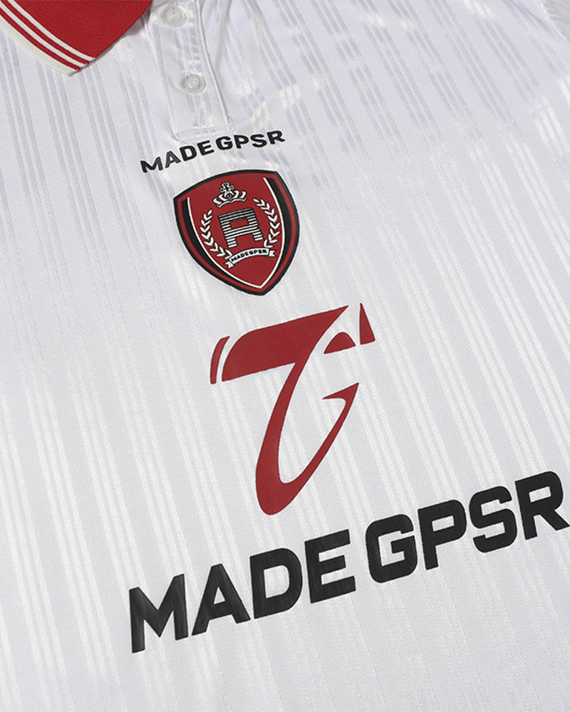 레트로 콘트라스트 캐주얼 반팔