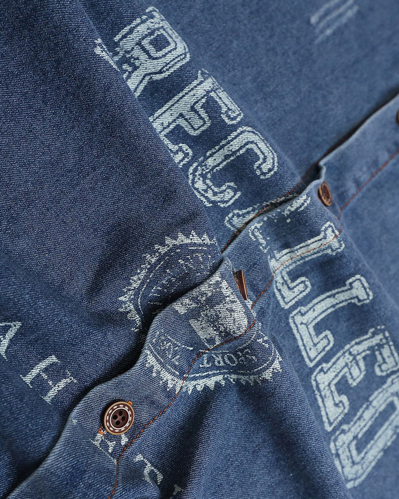 Vintage washed short sleeve shirt