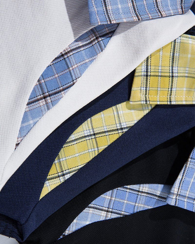 레트로 패치워크 반팔 (여성용)