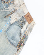 Distressed washed versatile shorts