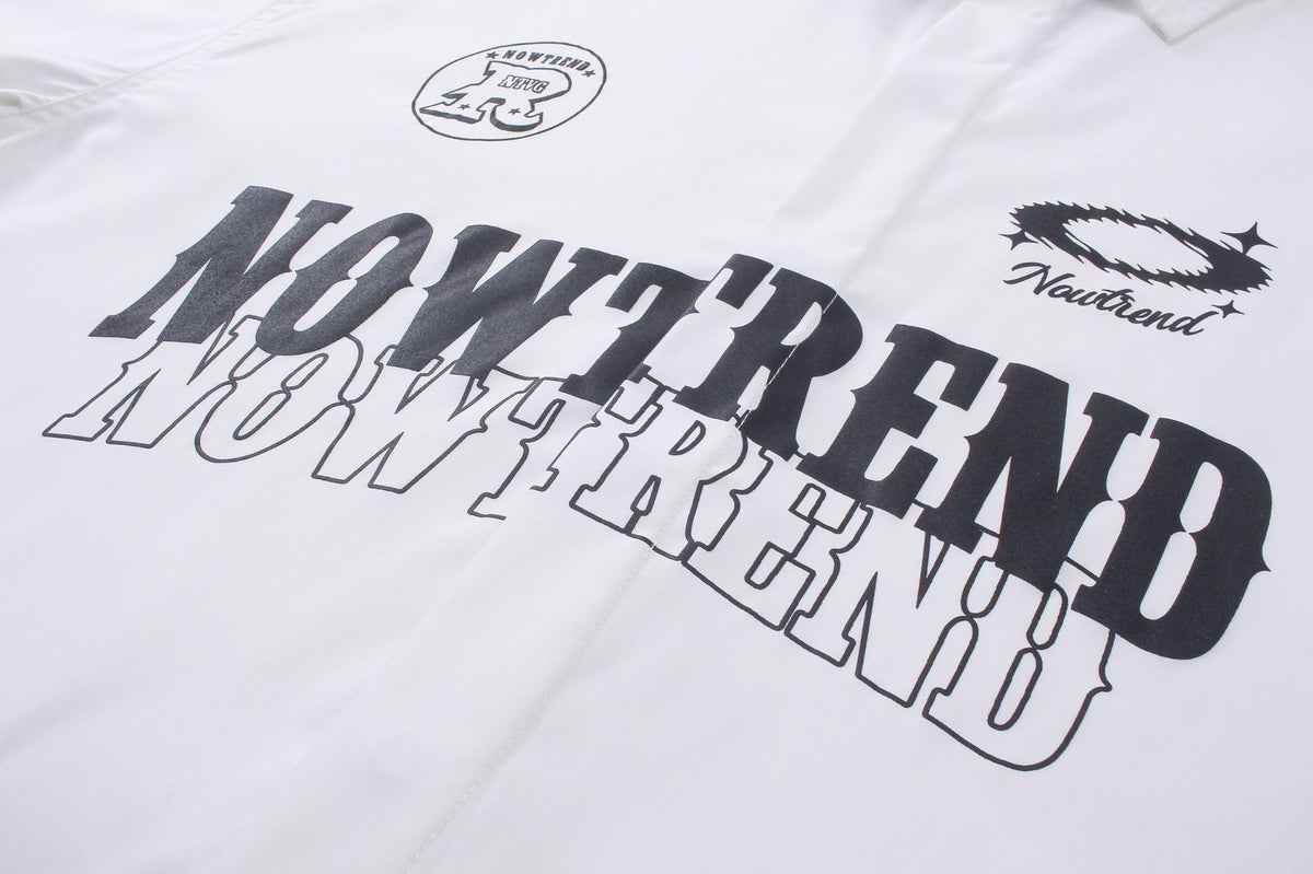 American street fashion short-sleeved shirt