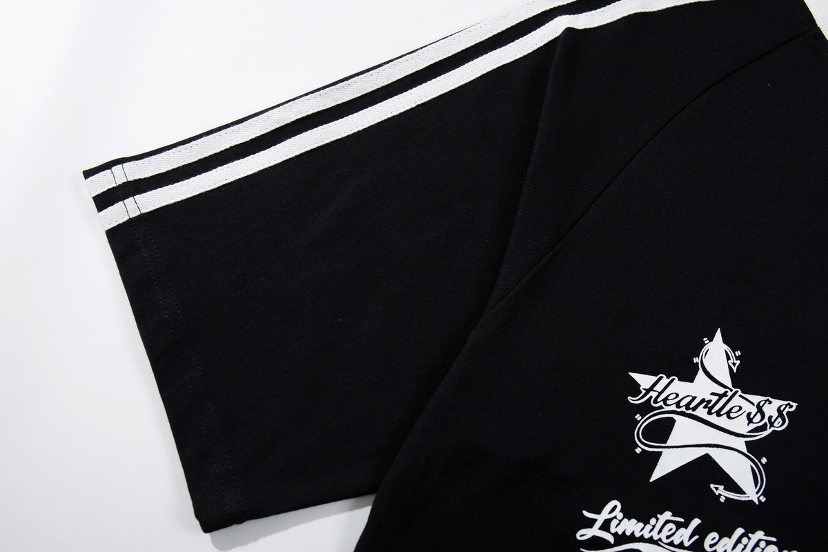 Retro crew neck short sleeves
