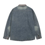 復古小狗牛仔襯衫