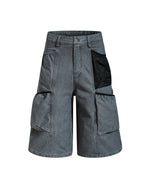 Patchwork casual five-point shorts