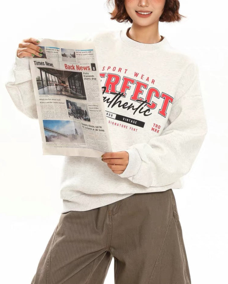 復古休閑情侶衛衣