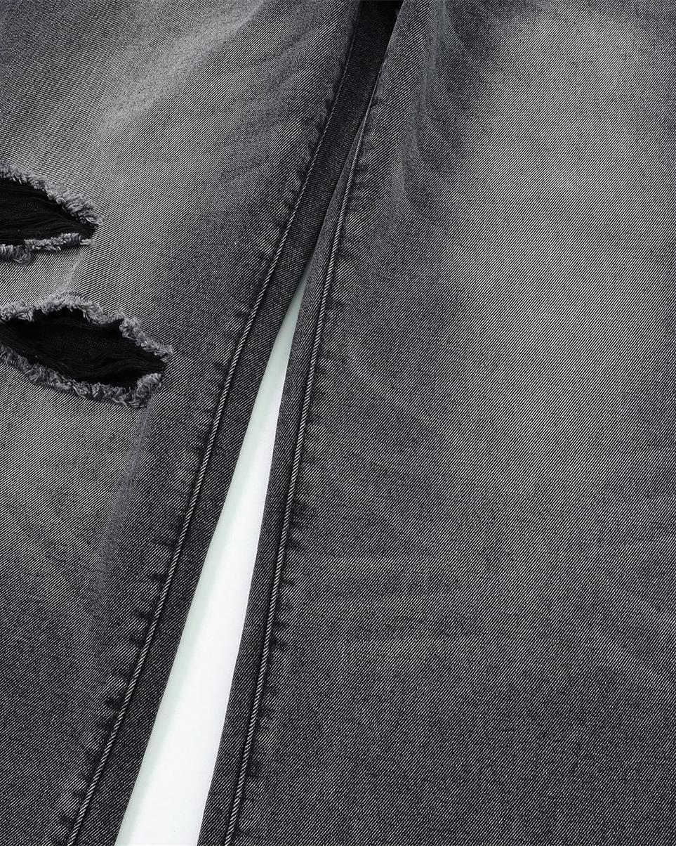 水洗破洞牛仔褲