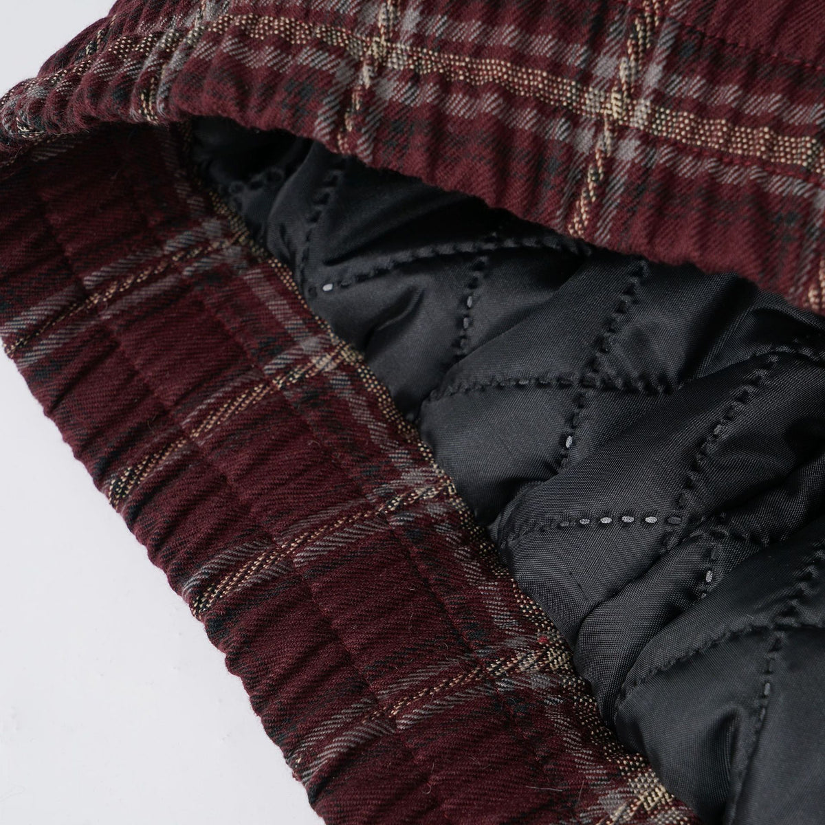 레트로 플레이드 코튼 재킷