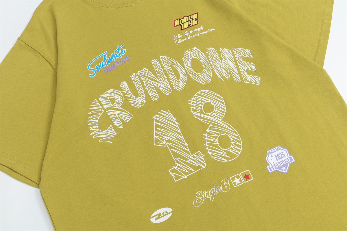 레트로 프린트 반소매