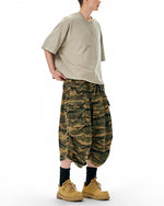 Camouflage cargo casual pants