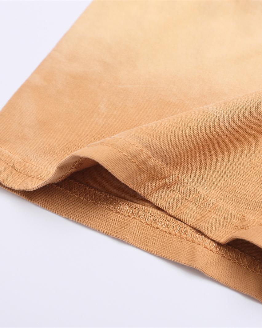 Washed casual short sleeves