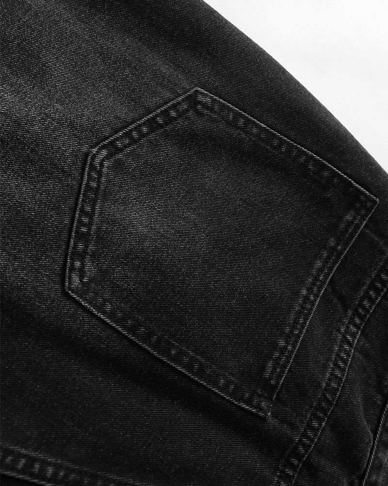 콘트라스트 데님 반바지