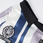 復古豎條紋露肩長袖(女款)