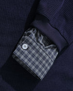 Retro fake two-piece long sleeves