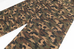 Vintage washed camouflage pants