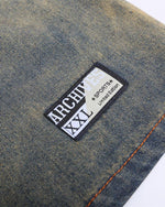 水洗刺綉牛仔短袖