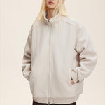 Simple stand collar versatile jacket