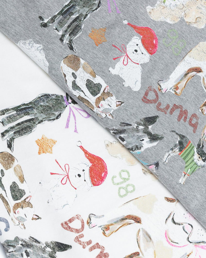 귀여운 프린트의 반소매