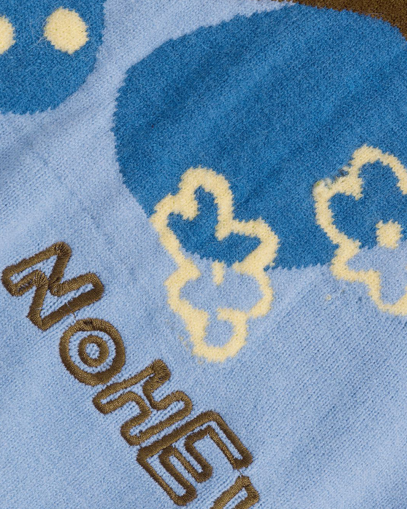 Contrast color mushroom sweater