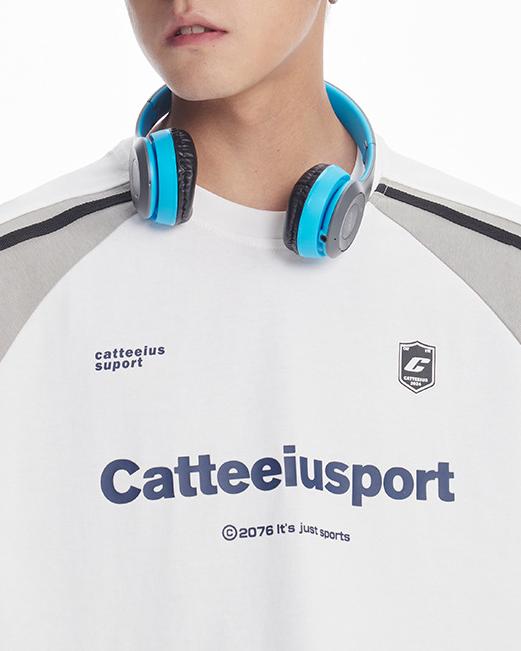 Colorblocked round neck short sleeves