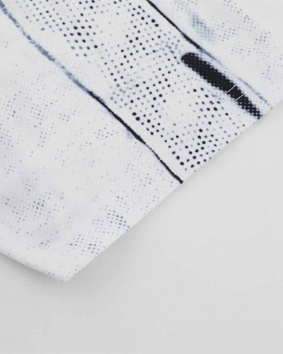 레트로 프린트 스포츠 반팔