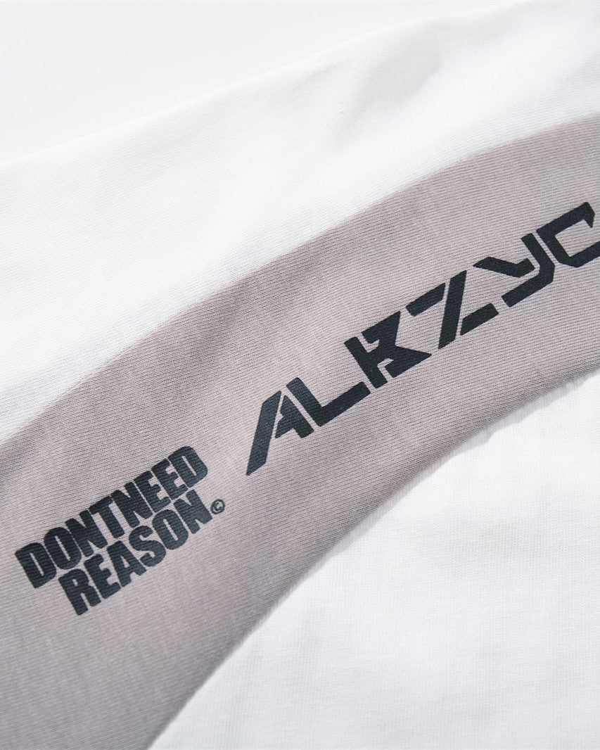 스포츠 스타일 패치워크 반팔