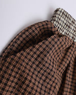 Panelled contrast plaid shorts