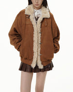 Retro patchwork cotton jacket