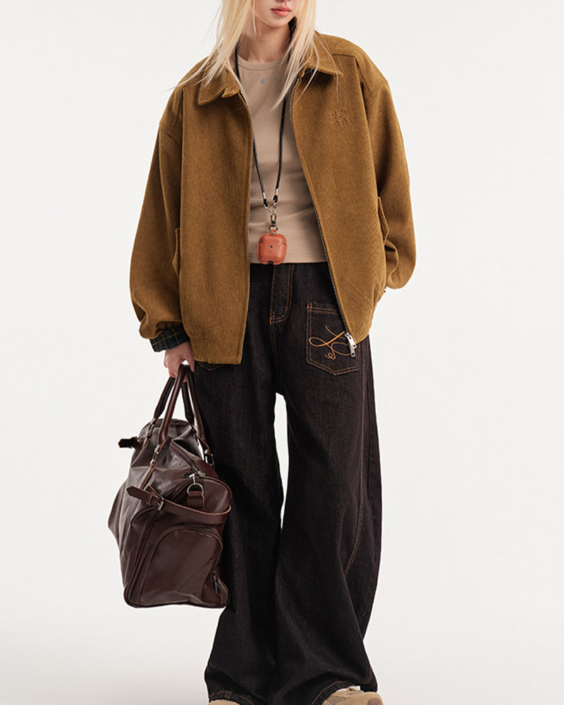 復古燈芯絨外套