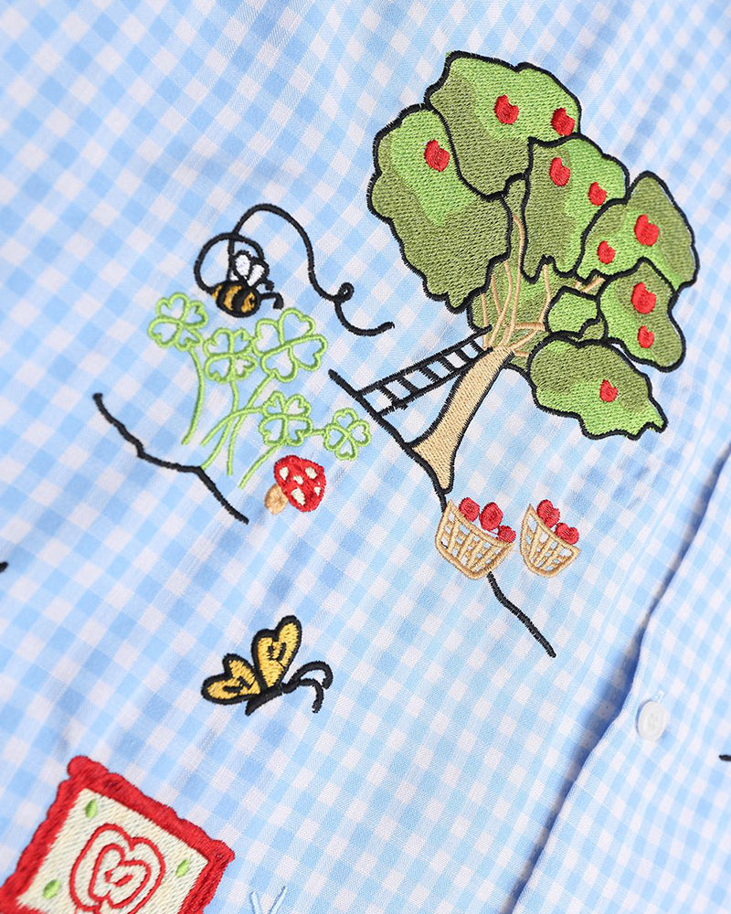 레트로 펀 긴팔 셔츠