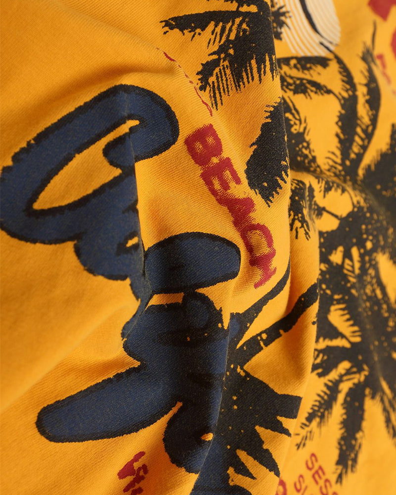 레트로 콘트라스트 래글런 반소매