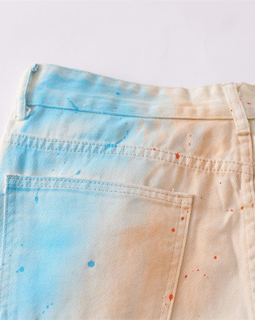Color inkjet jeans