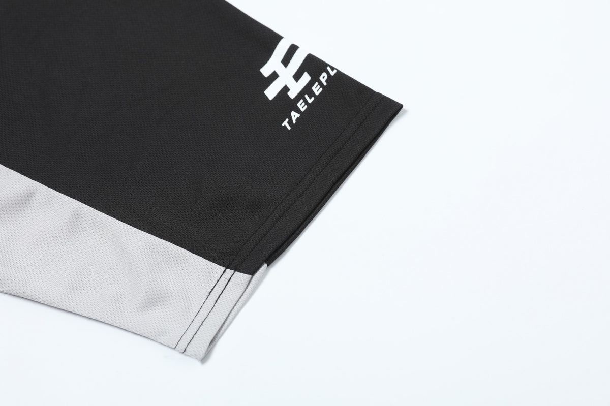 레트로 스포츠 콘트라스트 반팔