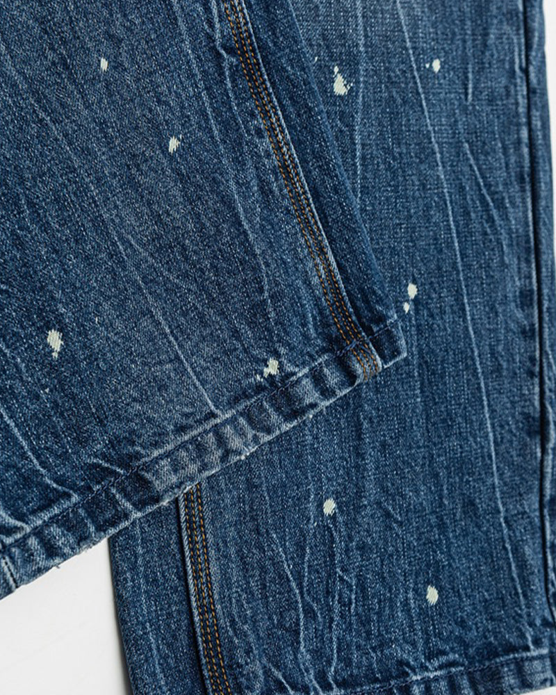 潑墨破洞牛仔褲