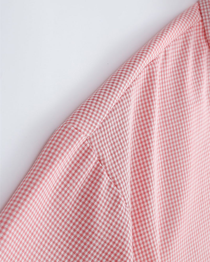 Fun Embroidered Plaid Shirt