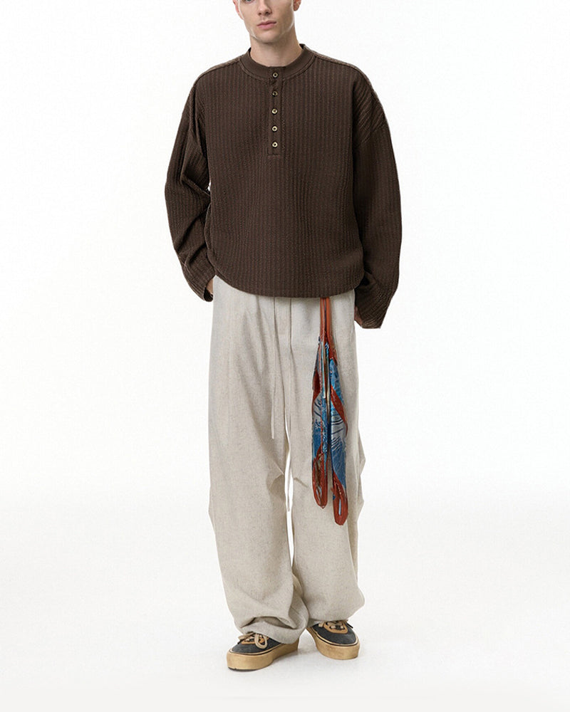 헨리 칼라 캐주얼 긴팔