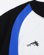 레트로 스포츠 컬러블록 반팔