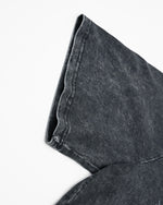 Vintage washed distressed short-sleeved shirt