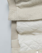 울 플리스 후드 코튼 코트