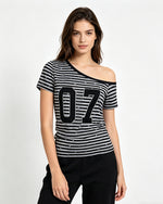 레트로 스트라이프 반팔