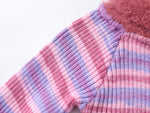 Retro striped knitted long sleeves (women's style)