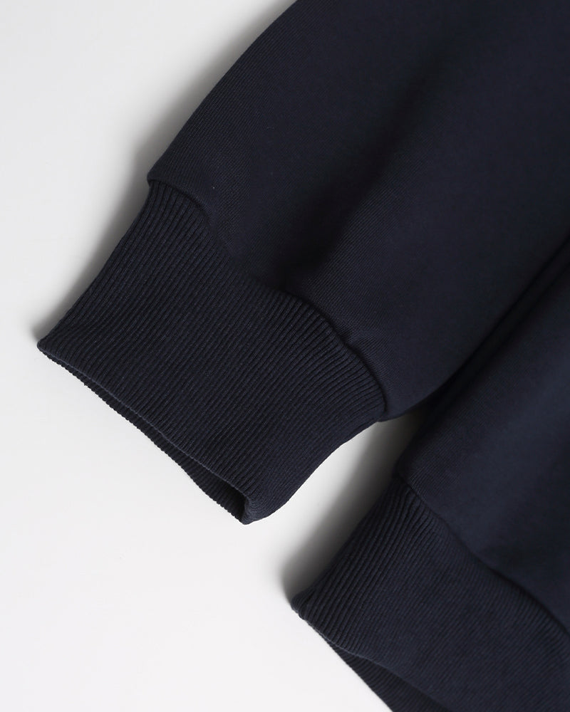 Heart embroidered hooded sweatshirt