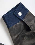 위장색 컬러블록 재킷