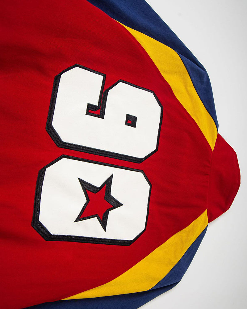 레트로 자수 패치워크 재킷