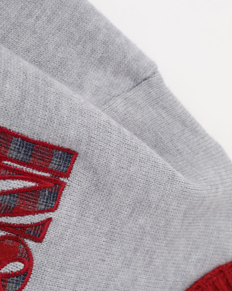 Contrast Butterfly Pullover Sweater