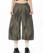 做舊工裝七分褲