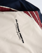 Color-blocked cotton-padded jacket