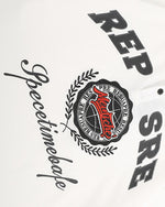 아메리칸 레트로 힙합 자수 문자 반팔