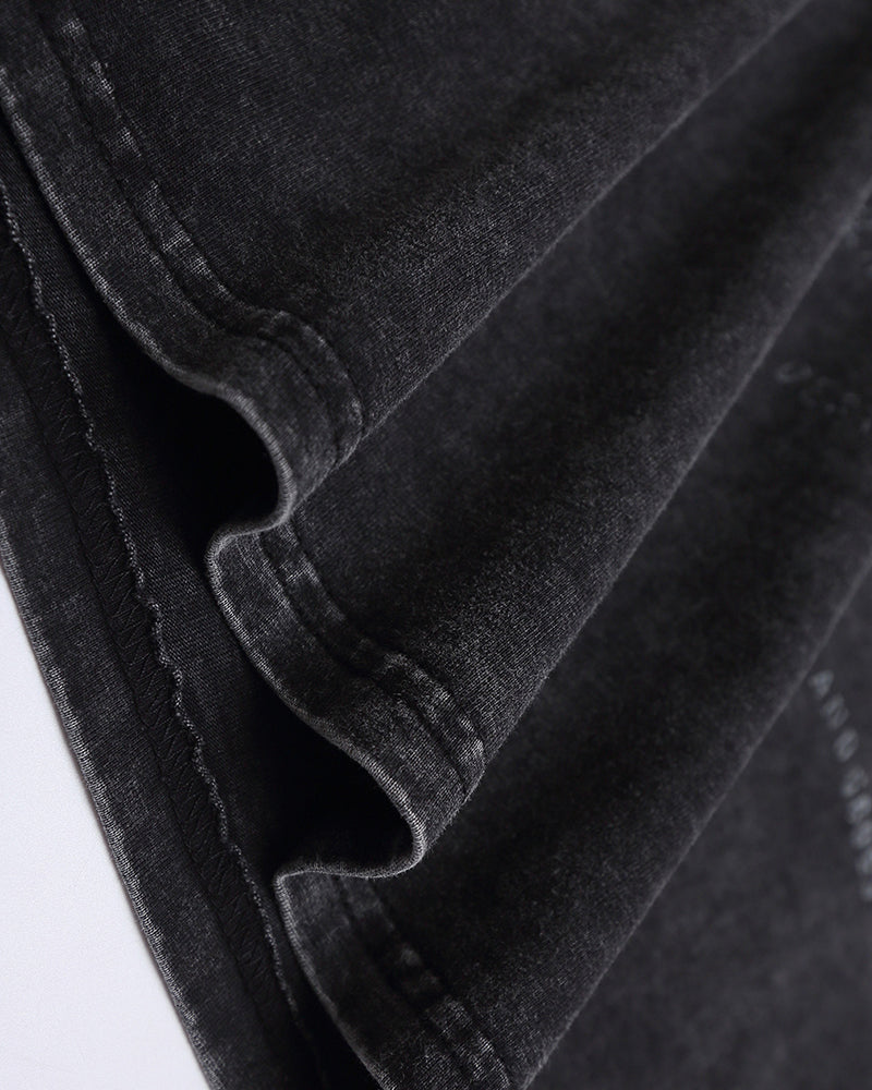 워시드 디스트레스드 반팔