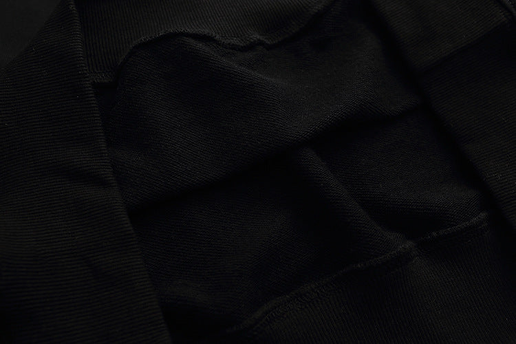 美式復古版拉鏈牛仔翻領衛衣